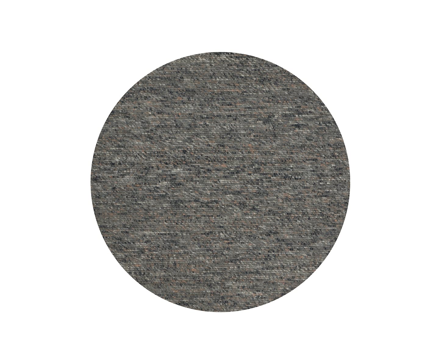 Linie Design Agner Runde Wollmatte Charcoal Ø170