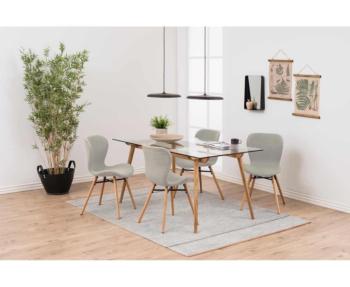 Nordic Home Cloe Matstol Natur/Ek