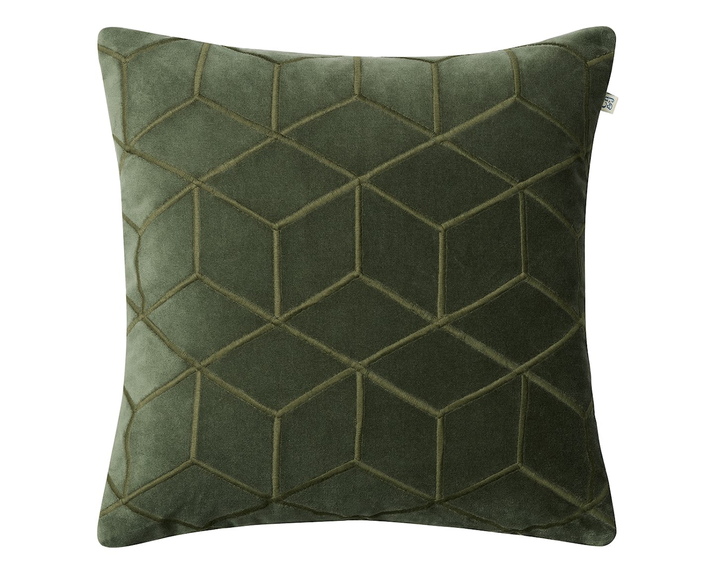 Chhatwal &amp; Jonsson Vir Kuddfodral Sammet Forest Green 50x50