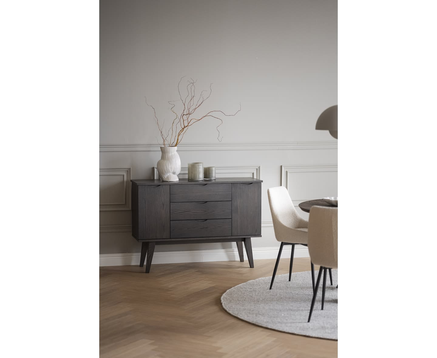 Rowico Home Filippa Sideboard Dunkelbraun 122cm