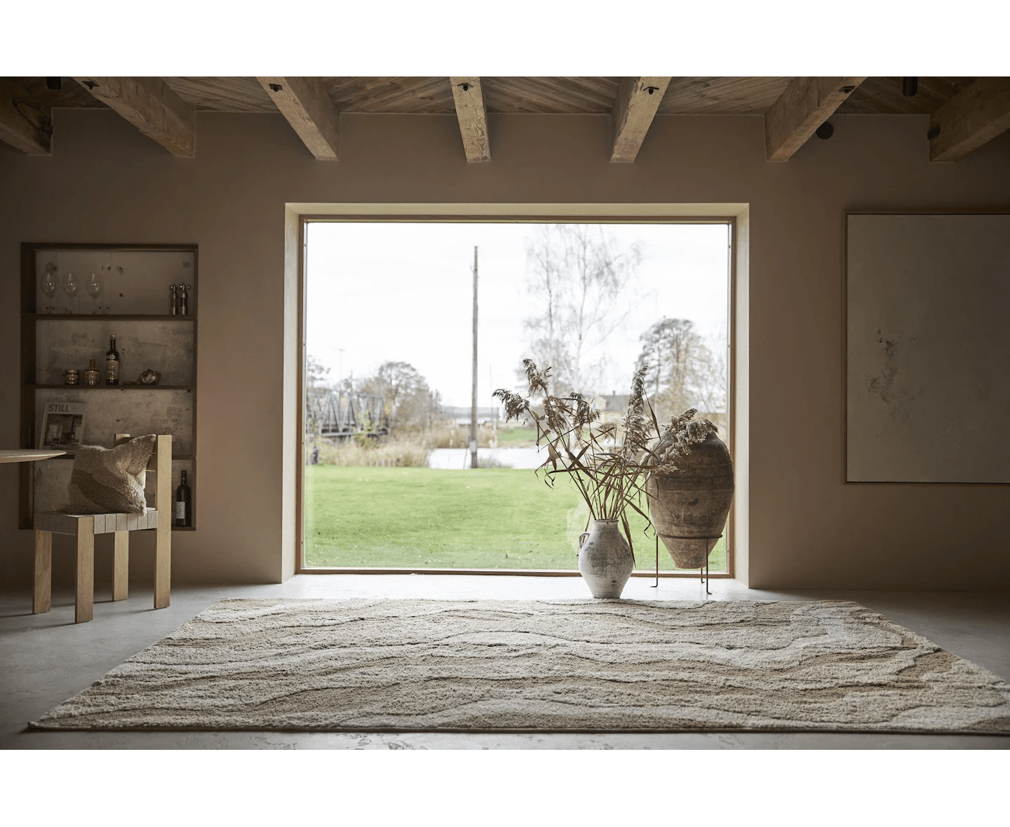 Boel &amp; Jan Idun Bomullsteppe Beige/Brun 160x240