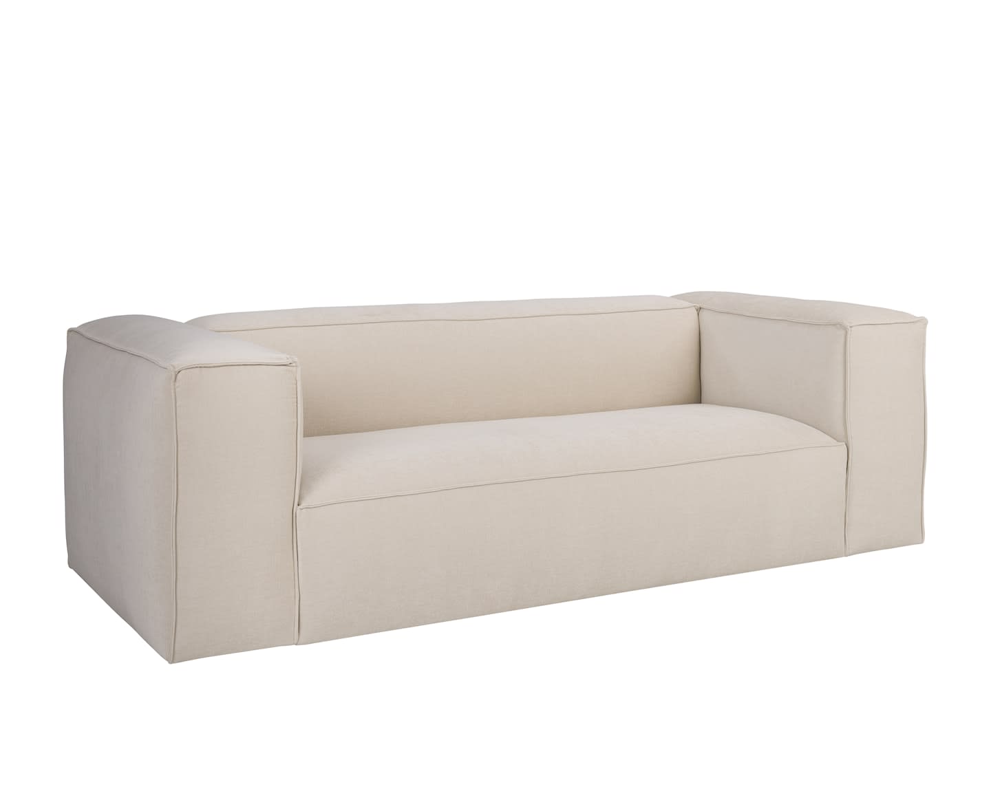 Sleepo Luca 3-Sitzer Sofa Creme 235cm