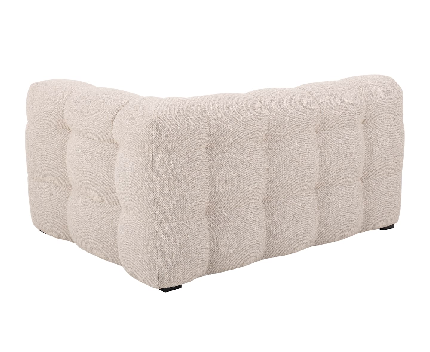 Sleepo Billie 1.5-istuttava Sivumoduuli Oikea Käsinoja Beige Bouclé 141cm