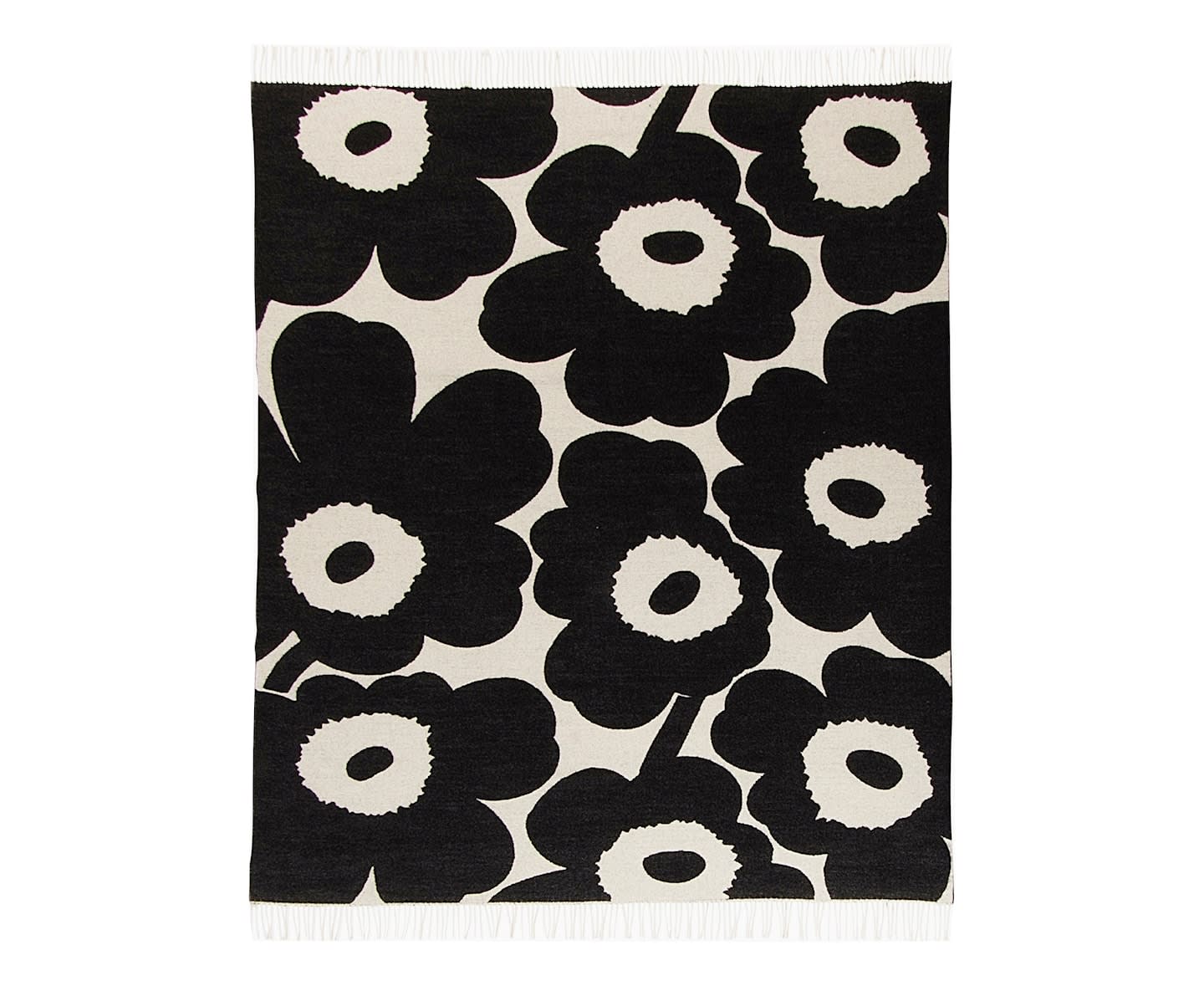 Marimekko Unikko Huopa Musta 130x180