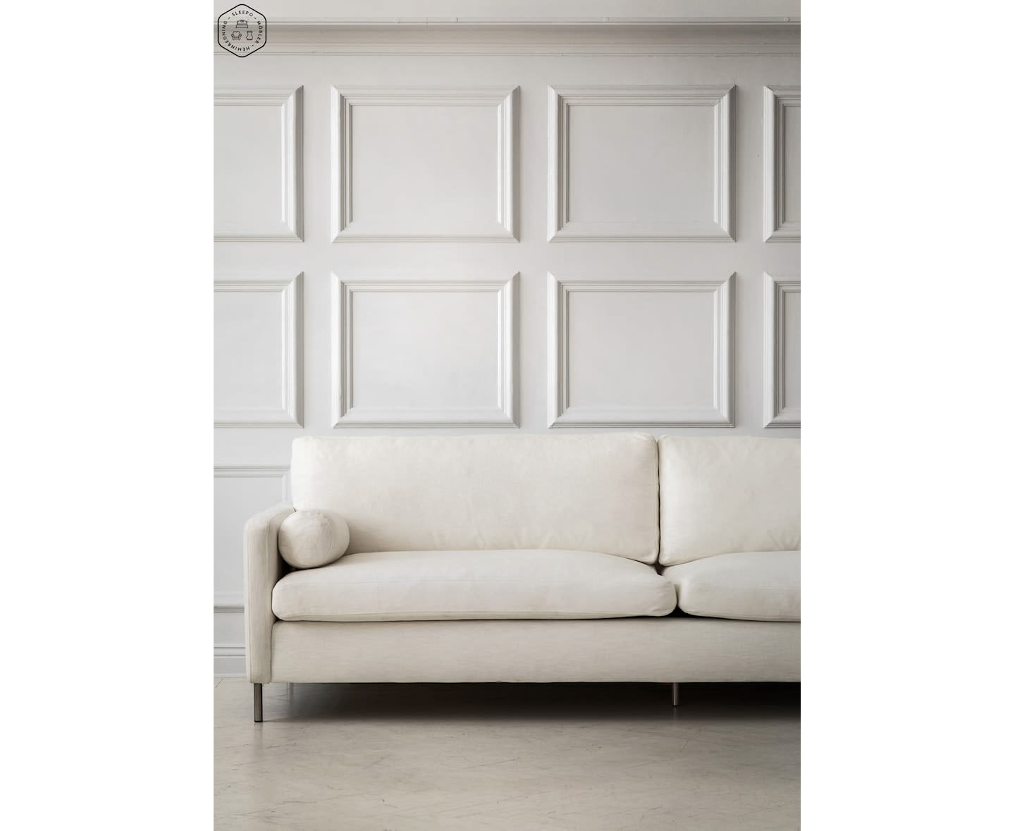 Sleepo Åre 4-Sitzer Sofa Weiß 257cm