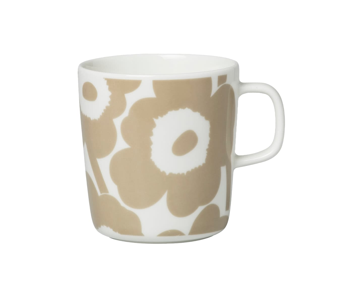 Marimekko Oiva Unikko Mugge Hvit / Beige