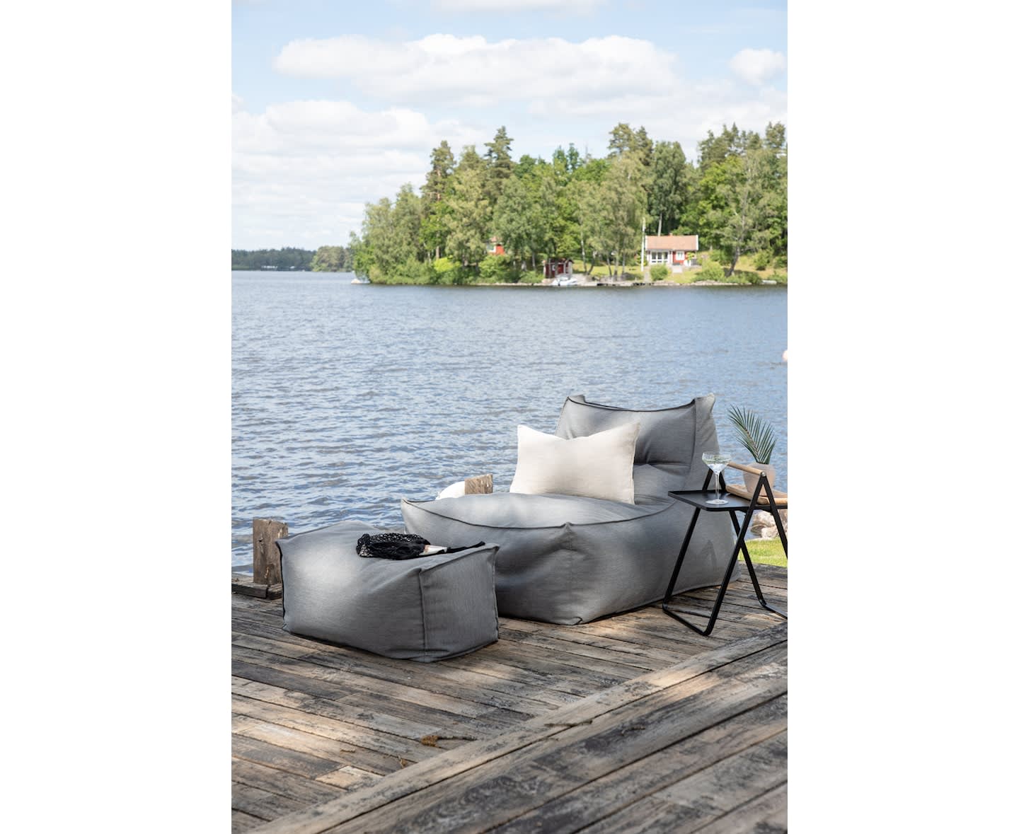 Nordic Outdoor Viva Sittpuff Dark Grey 94x118