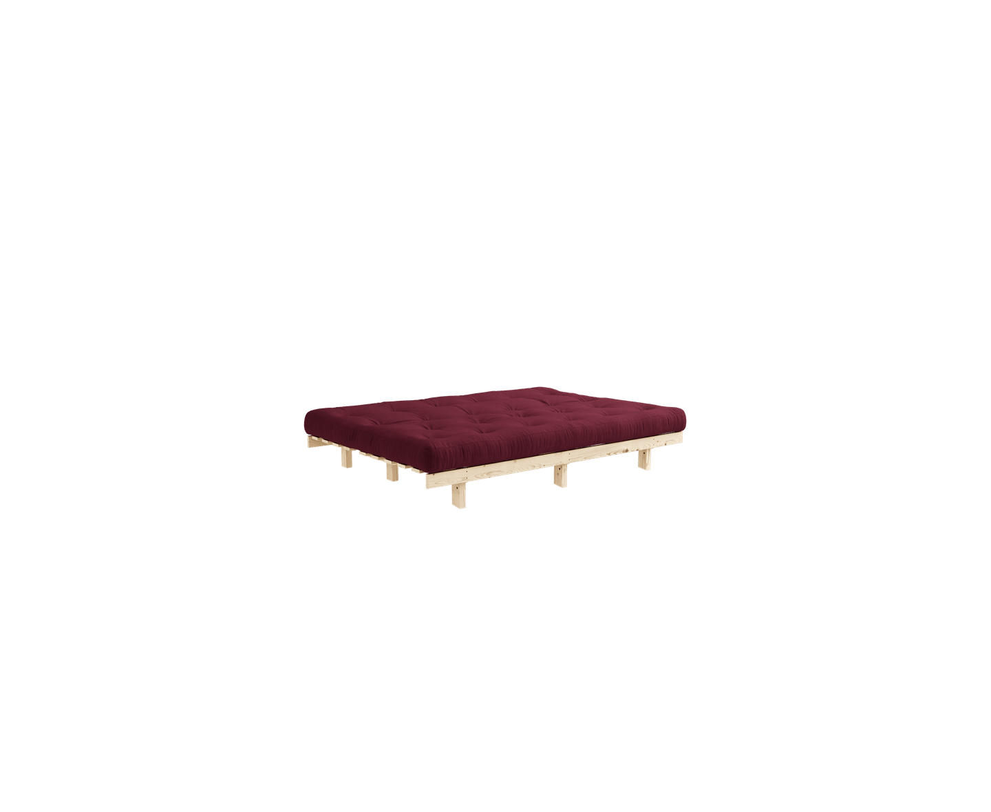 Karup Design Lean Schlafsofa Natur/Bordeaux 190cm