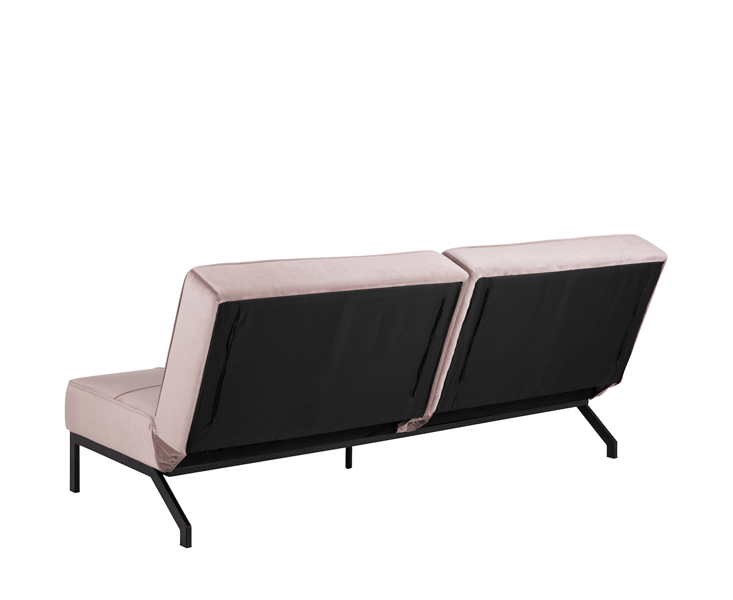 Nordic Home Sund Schlafsofa Samt Rosa 198cm