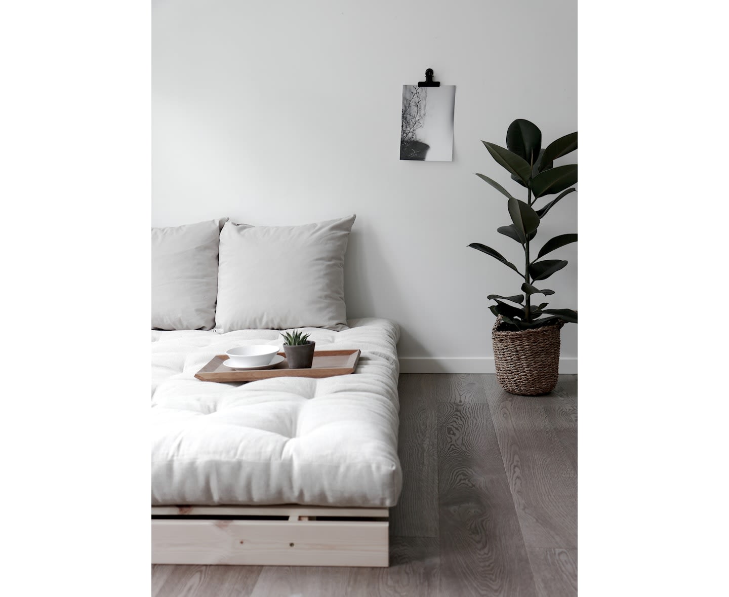 Karup Design Roots Bäddsoffa Svart/Natural 140cm