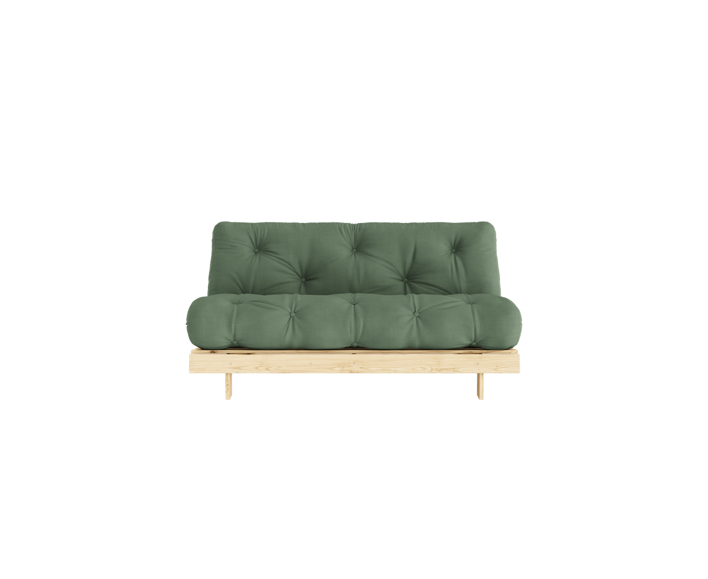 Karup Design Roots Bäddsoffa Natur/Olive Green 160cm