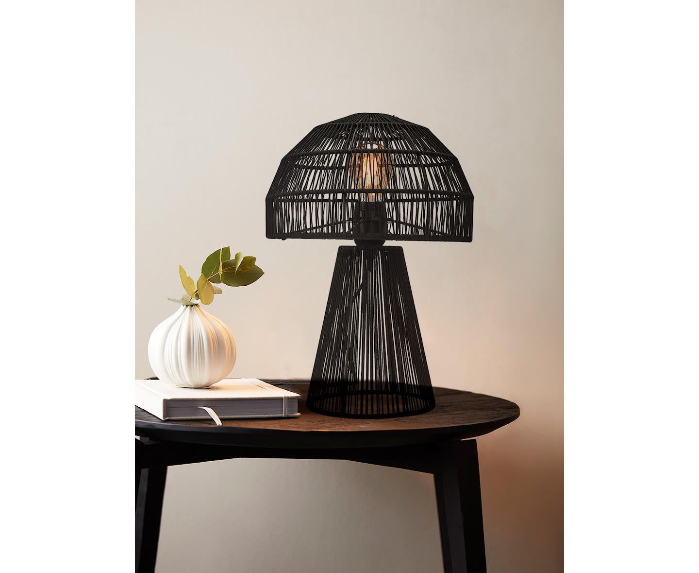 PR Home Porcini Bordslampa Svart 37cm