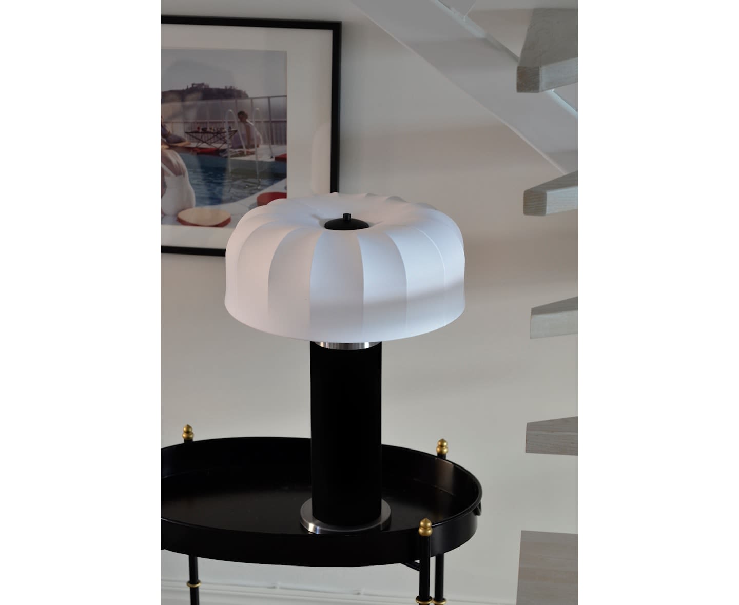 Hallbergs Belysning Mushroom Lampskärm Stretch Vit Lyx 50