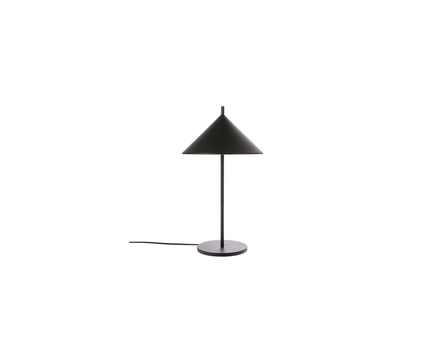 HKliving Triangle Tischlampe Schwarz 48cm