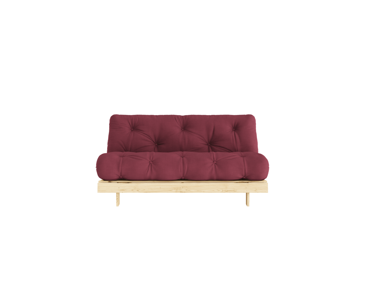 Karup Design Roots Bäddsoffa Natur/Bordeaux 160cm