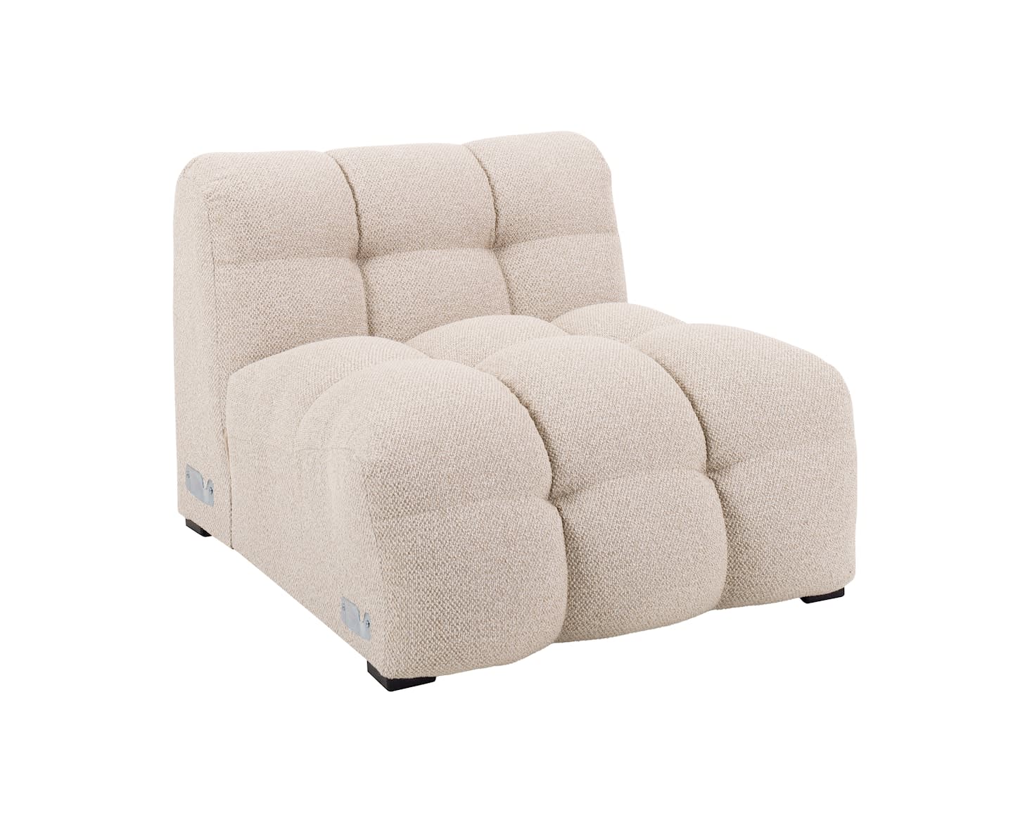 Sleepo Billie 1-Seters Sofa Modul Beige Bouclé 84cm