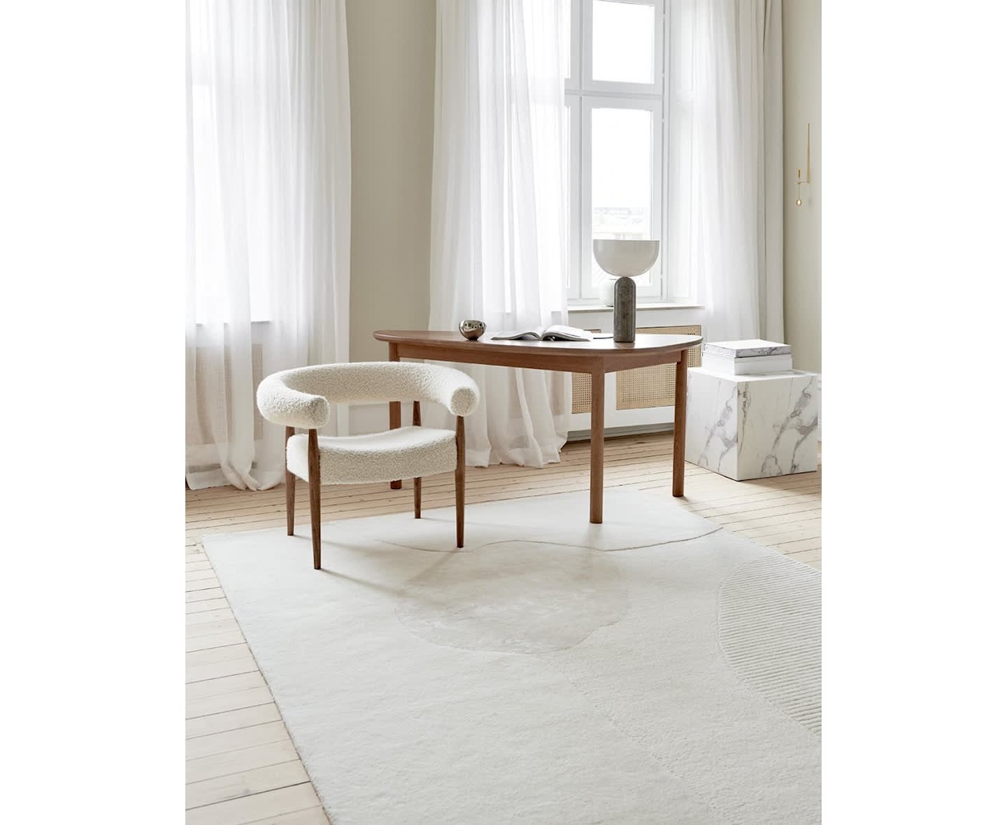 Classic Collection Topaz Villa-/Viskoosimatto Ivory 200 x 300