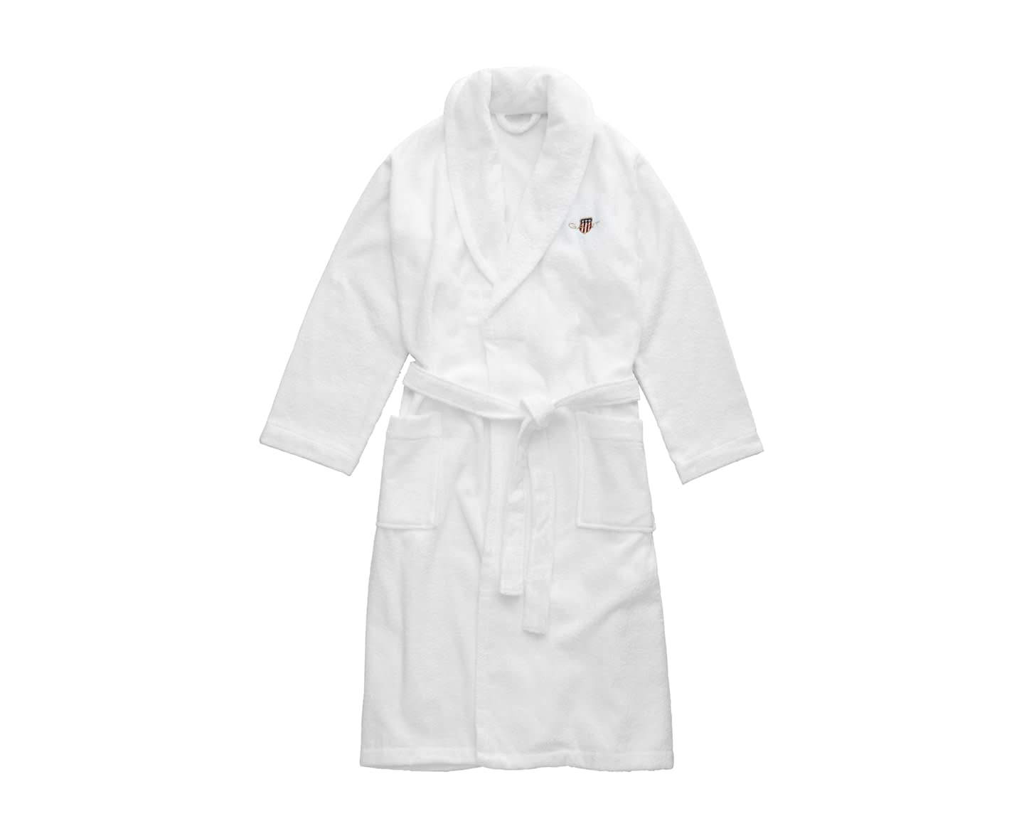 GANT Home Organic Archive Shield Terry Morgonrock White XS