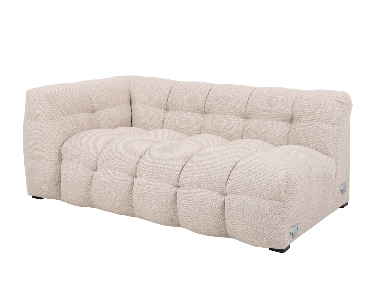 Sleepo Billie 2-Seters Sofa Modul Venstre Armlene Beige Bouclé 174cm