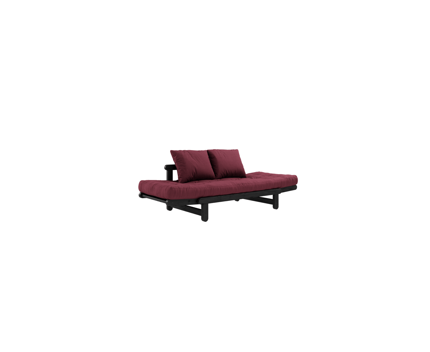 Karup Design Beat Bäddsoffa Svart/Bordeaux 200cm