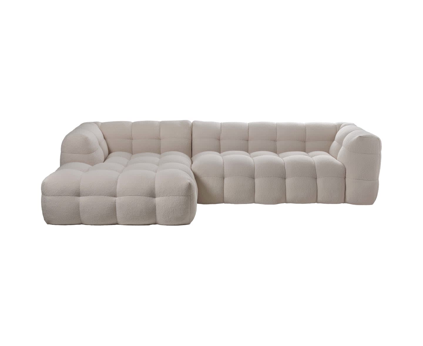 Sleepo Billie Divansofa links Creme Teddy