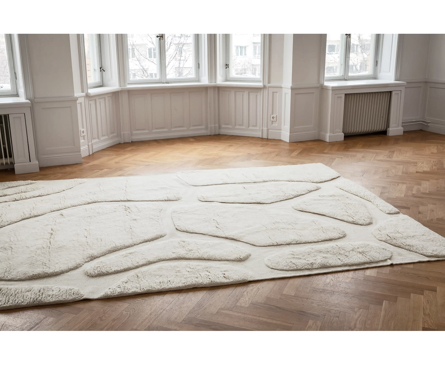 Sleepo Vienna Ullteppe Offwhite 250x350