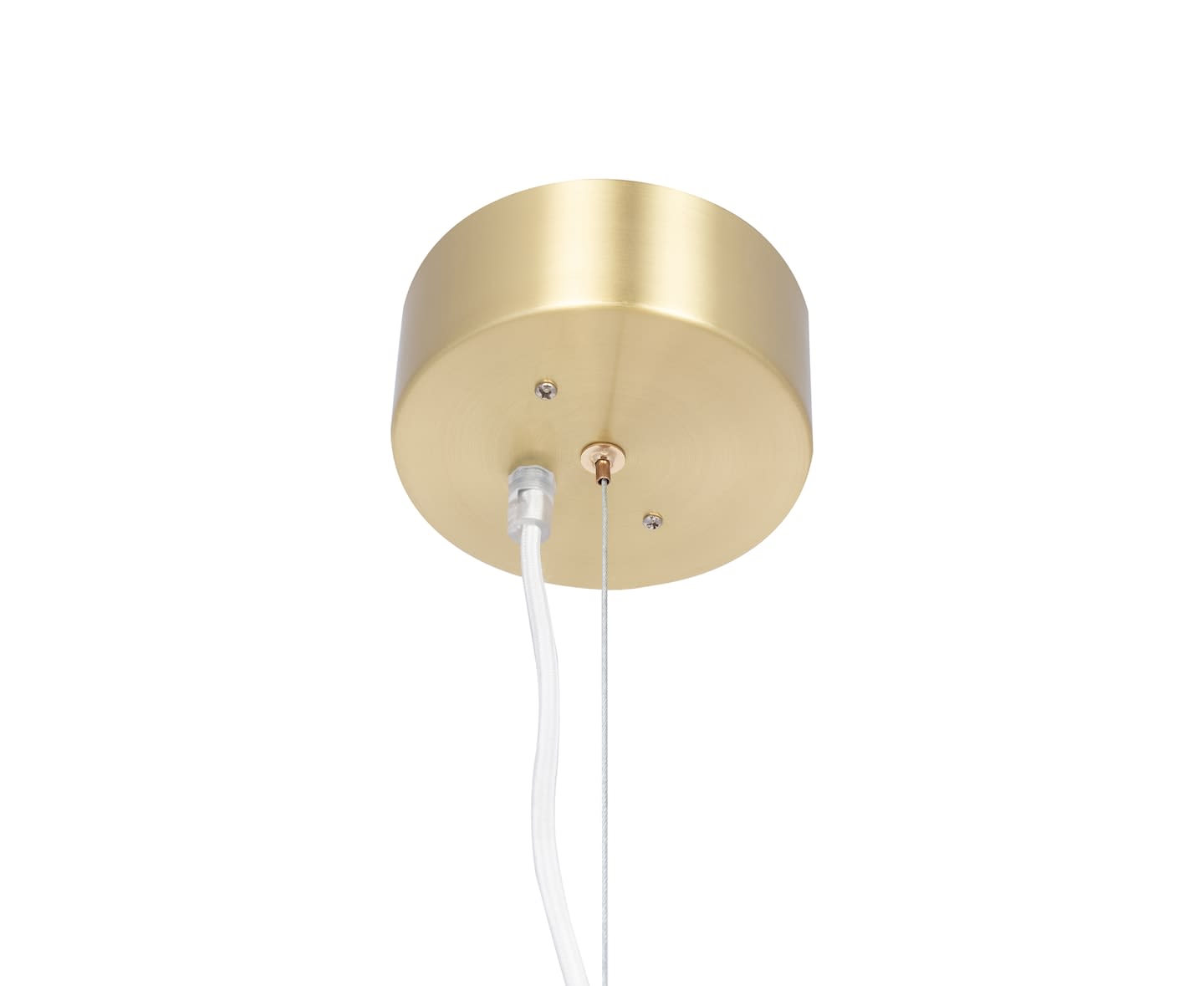 Globen Lighting Astrid taklampe børstet messing/hvit 85 cm
