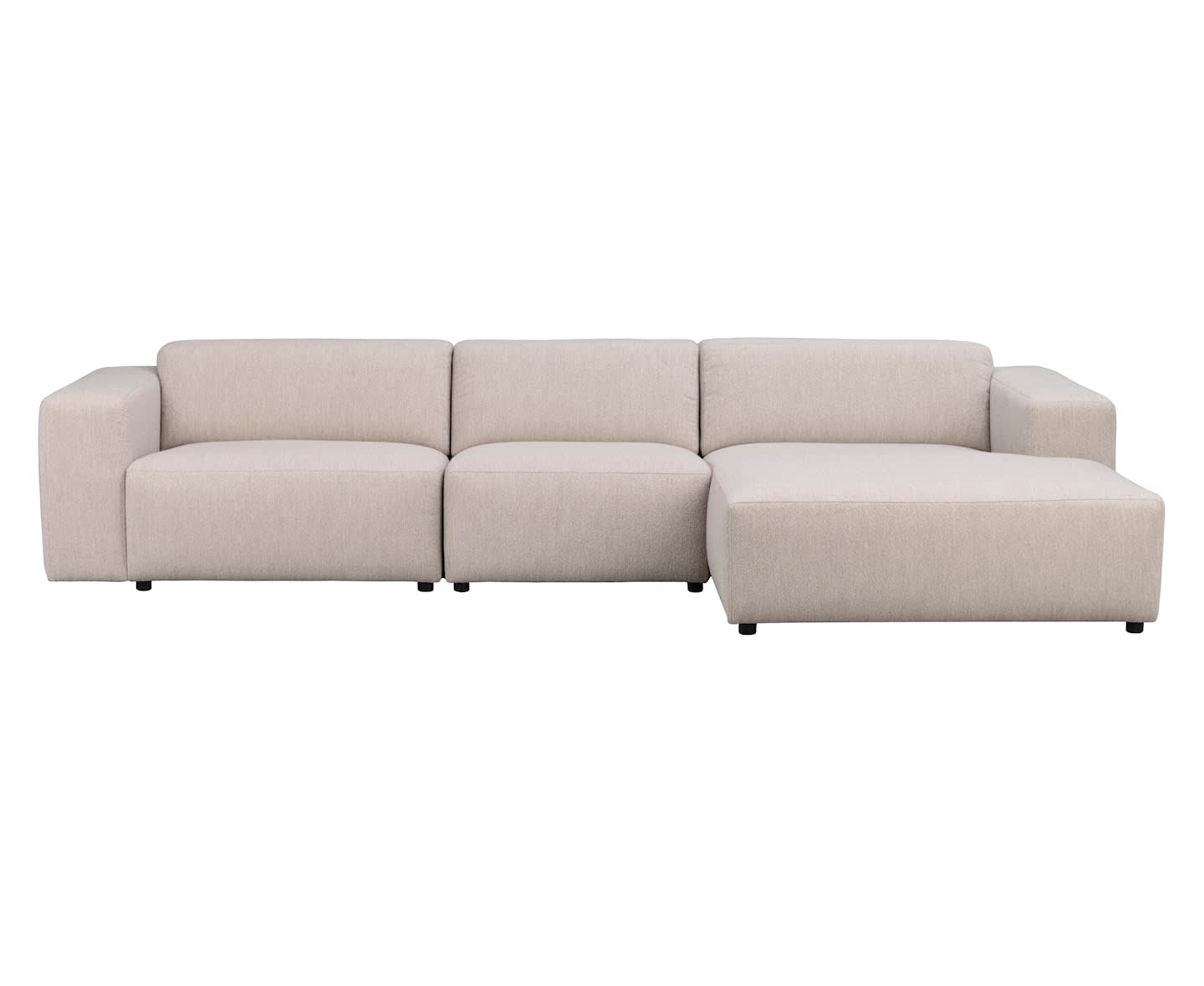 Rowico Home Willard 4-Sitzer Sofa Chaiselongue Rechts Hellbeige