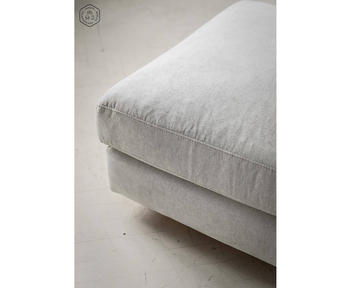 Sleepo Holly Fotskammel Ivory 140cm