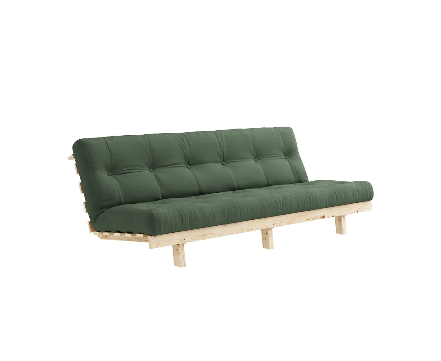 Karup Design Lean Bäddsoffa Natur/Olive Green 190cm