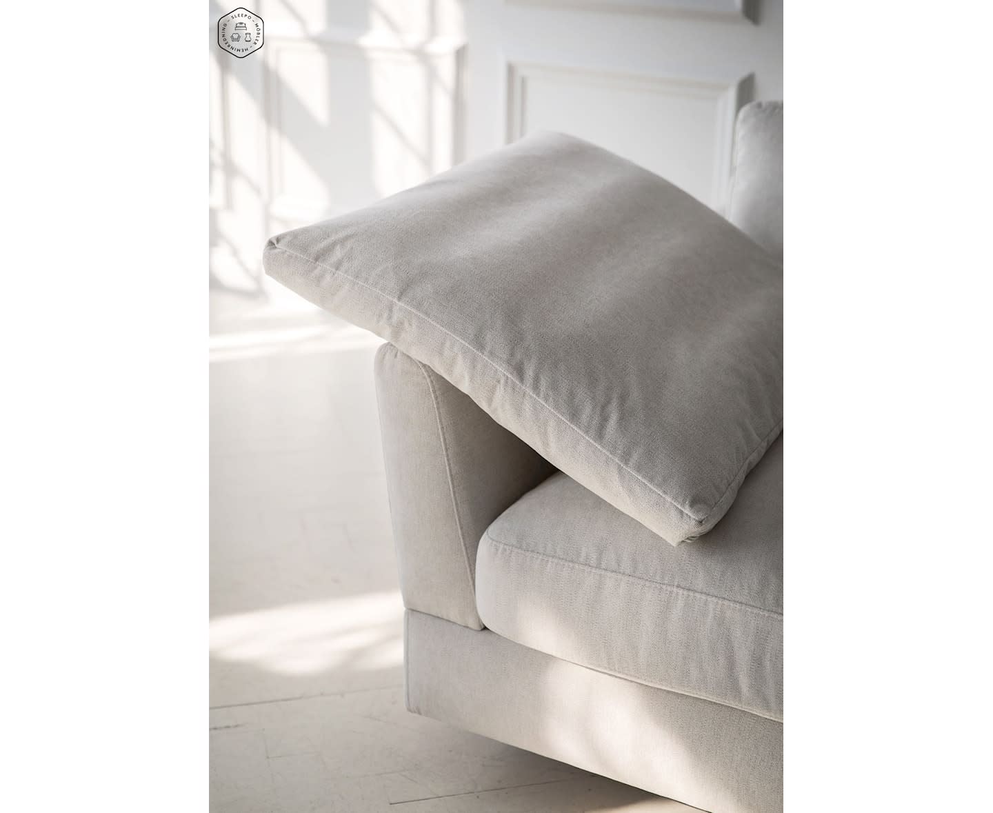 Sleepo Holly 4-sits Soffa Greige 296cm