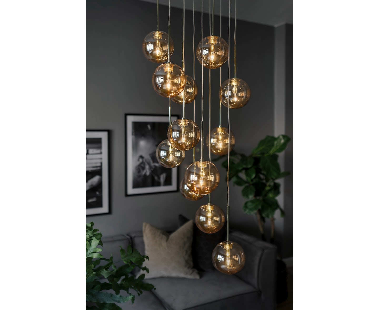 Globen Lighting Skyfall Taklampe Amber