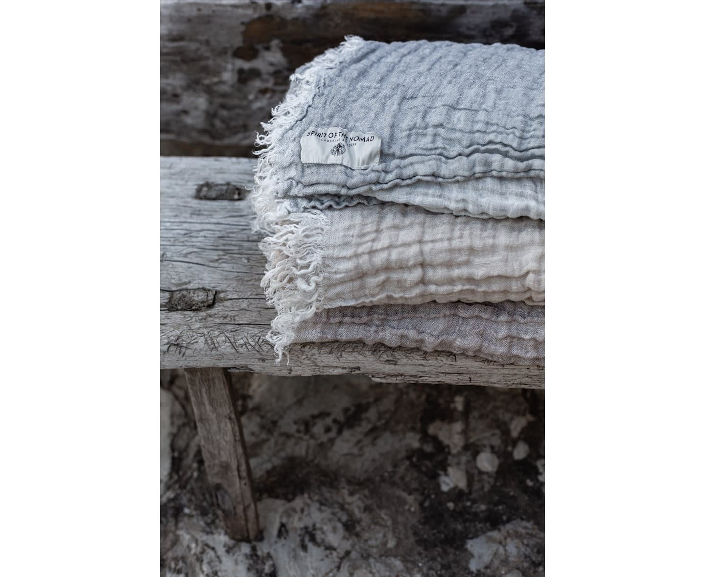 Spirit of the Nomad Viltti Pellava Misty Grey/Off White 130x170