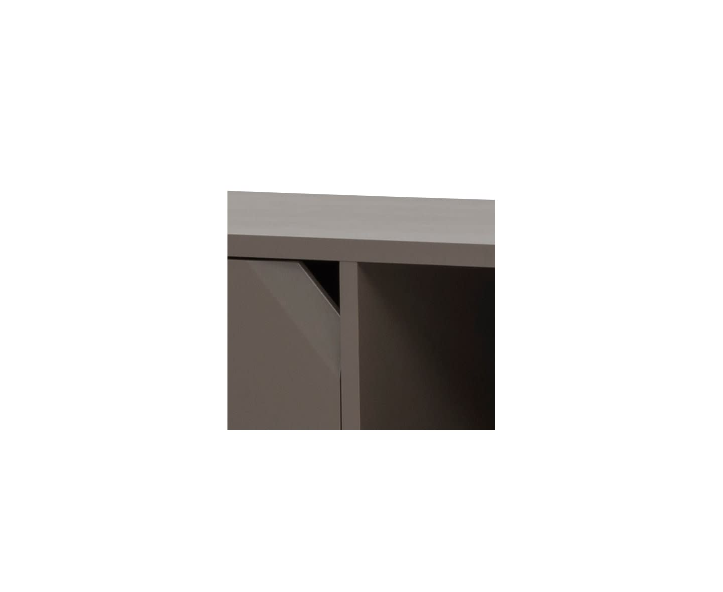 Tenzo Corner TV-bänk Dark Taupe Matte 176.5cm