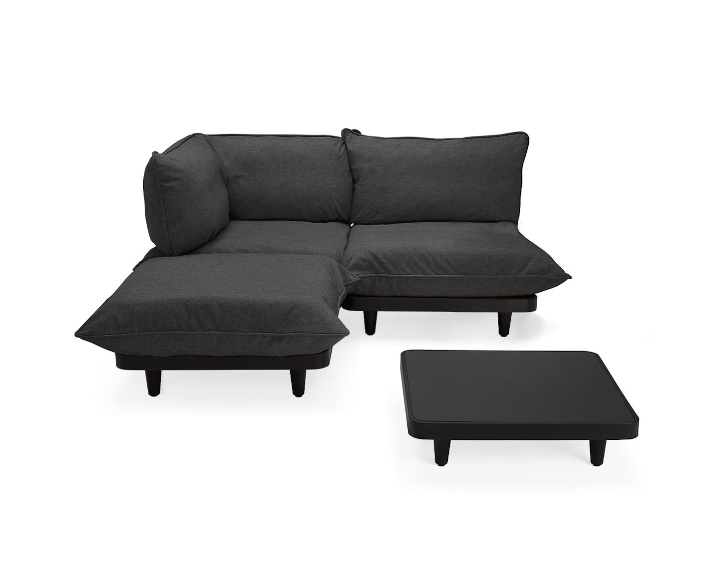 Fatboy Paletti Loungegruppe Medium med Bord Thunder Grey