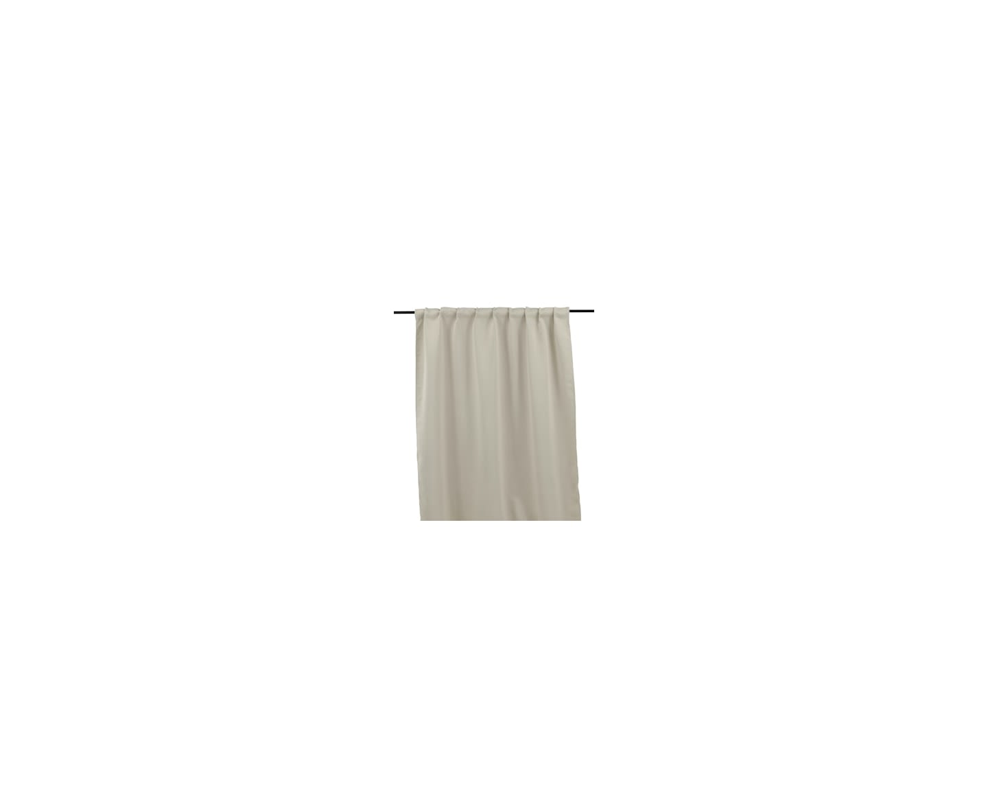 Nordic Home Melissa Mörkläggande Gardinlängd Beige 240cm 2-pack