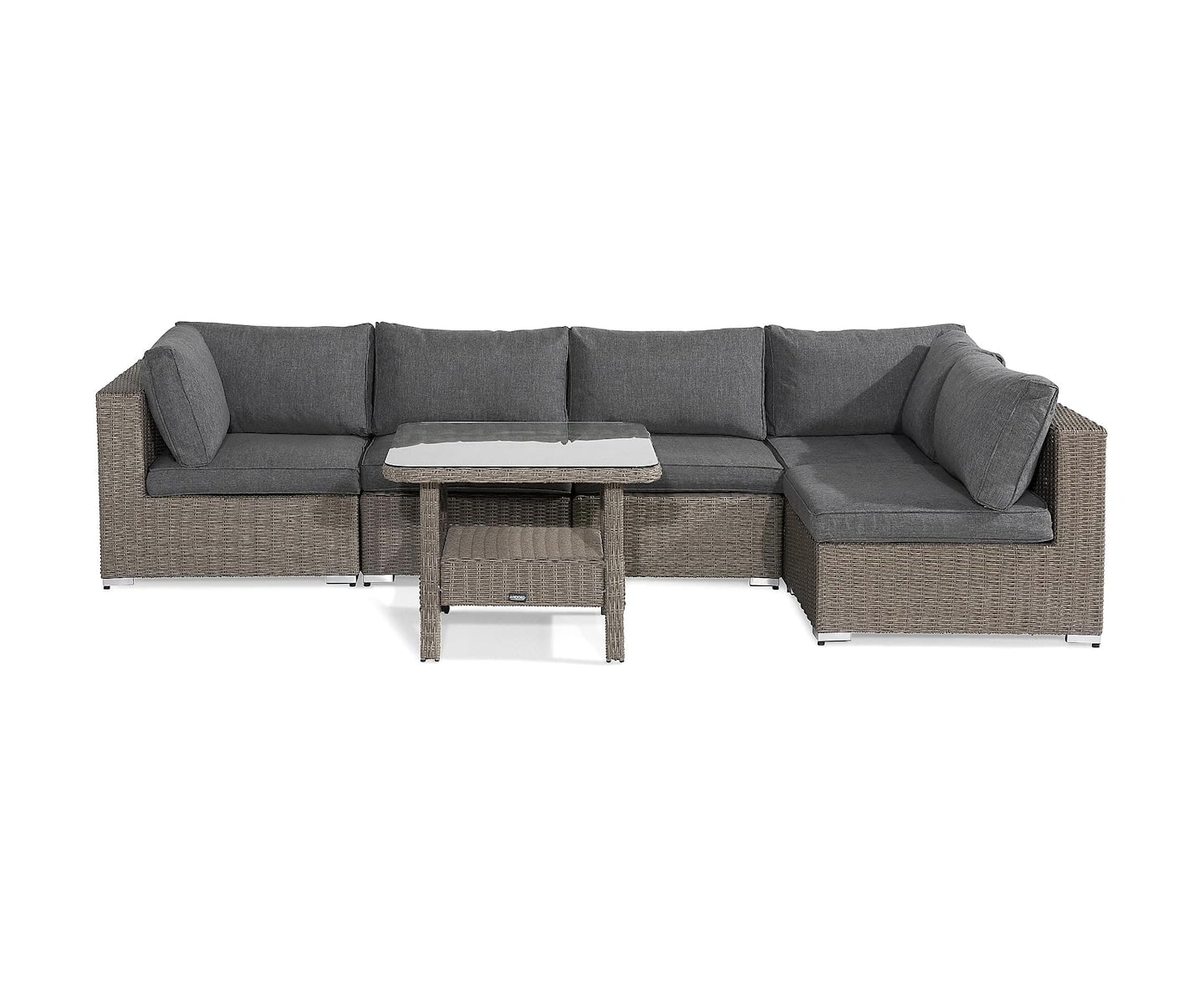 Nordic Outdoor Lillian 5-seter Loungesofa Brun/Mørkegrå