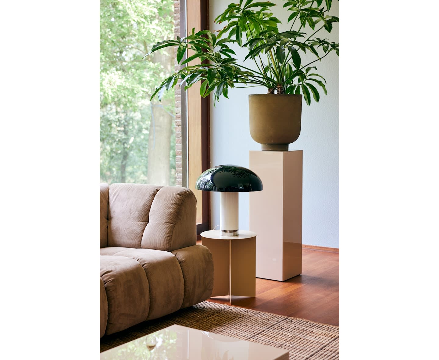 HKliving Pillar Speil Pedestal Nude M