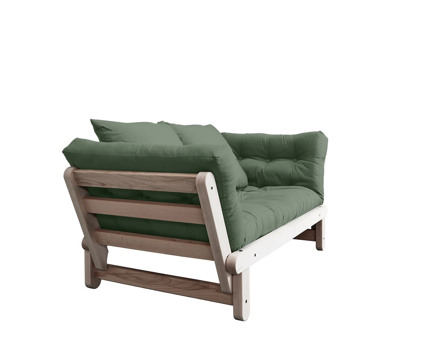 Karup Design Beat Bäddsoffa Natur/Olive Green 200cm