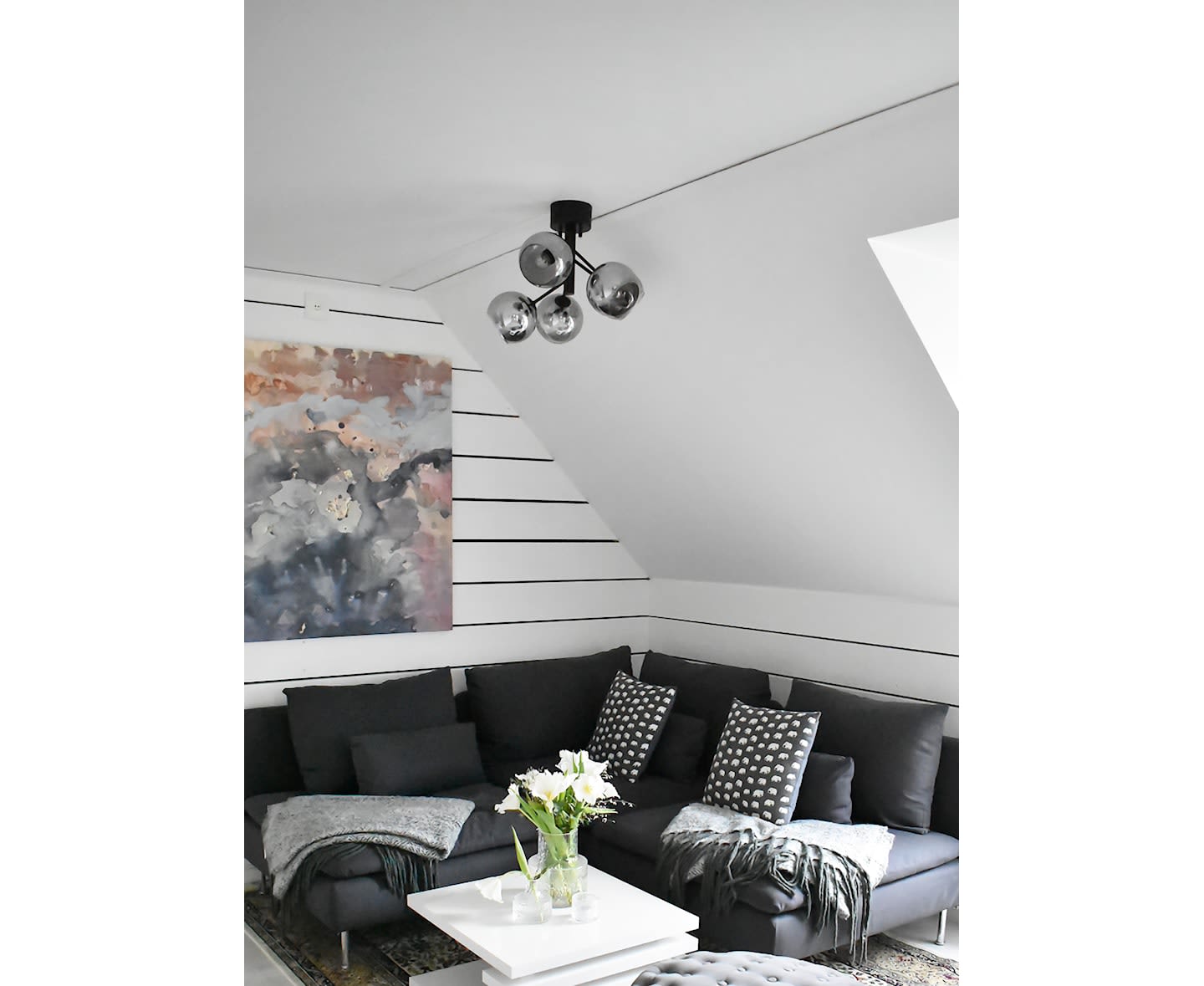 Aneta Lighting Andy Plafond Svart