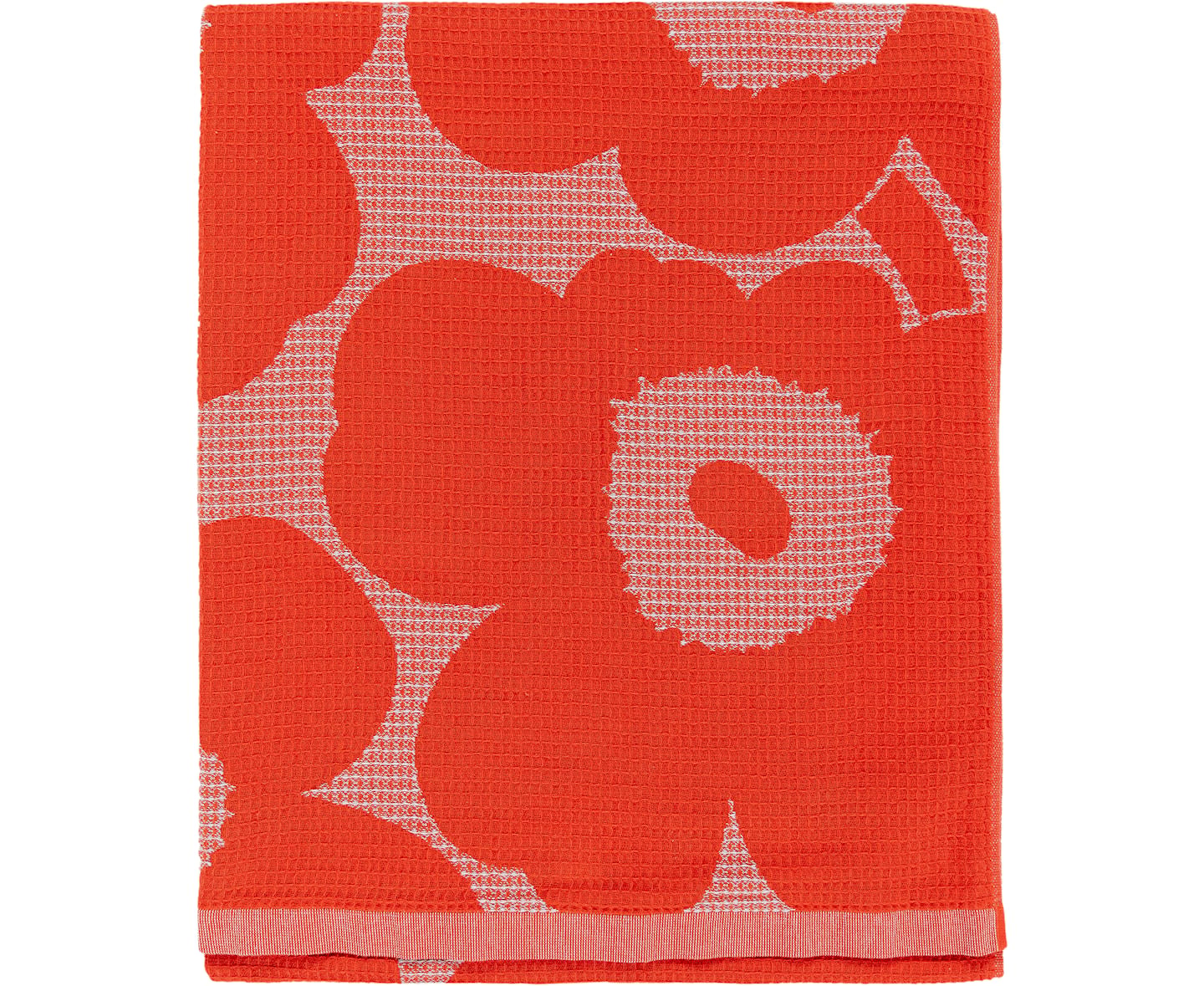 Marimekko Unikko Strandhåndkle Orange/Light Blue 100x180