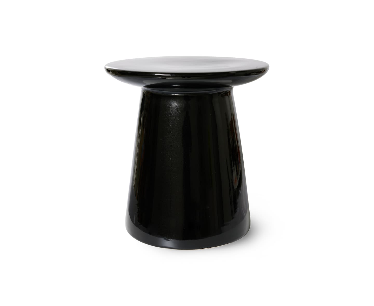 HKliving Earthenware Sivupöytä Glossy Black M