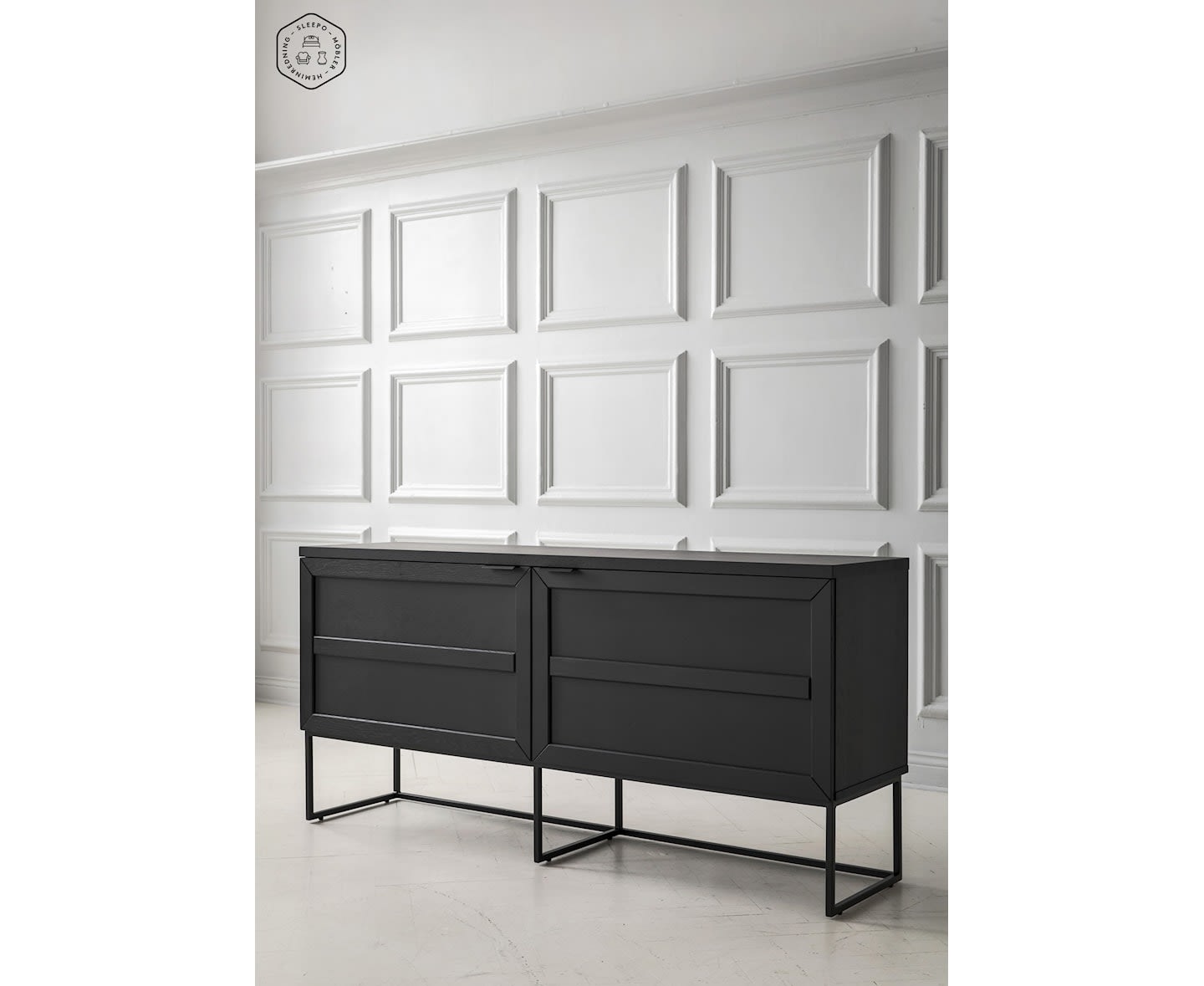 Rowico Home Everett Sideboard Schwarz