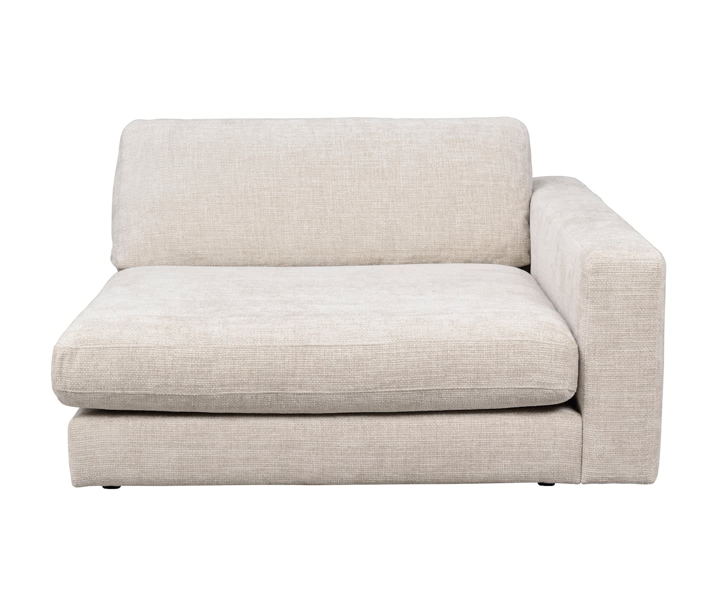 Rowico Home Duncan 1,5-Sitzer Modulares Sofa mit Chaiselongue rechts in Hellgrau