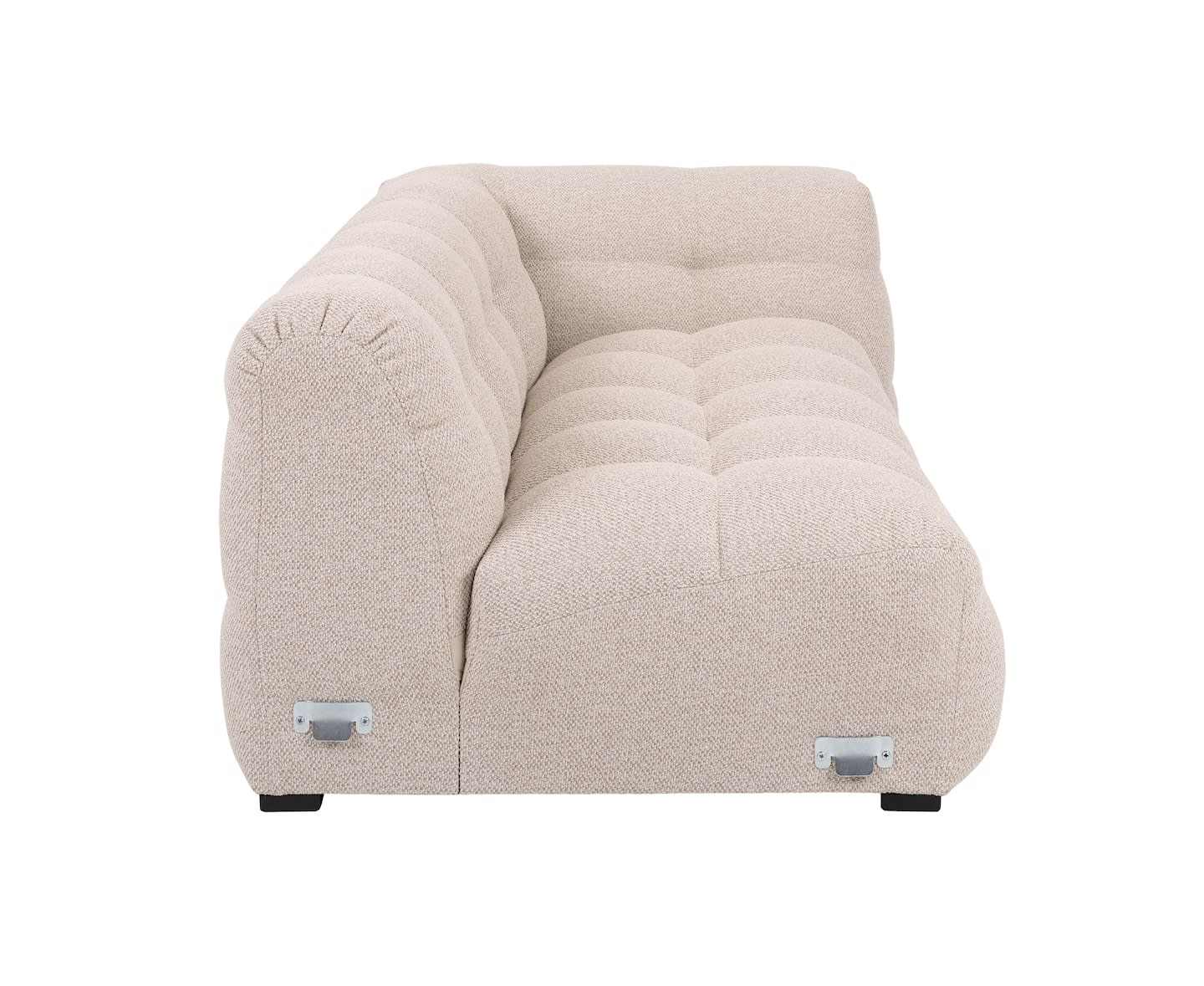 Sleepo Billie 2-Sitzer Sofa Modul Rechts Armlehne Beige Bouclé 174cm