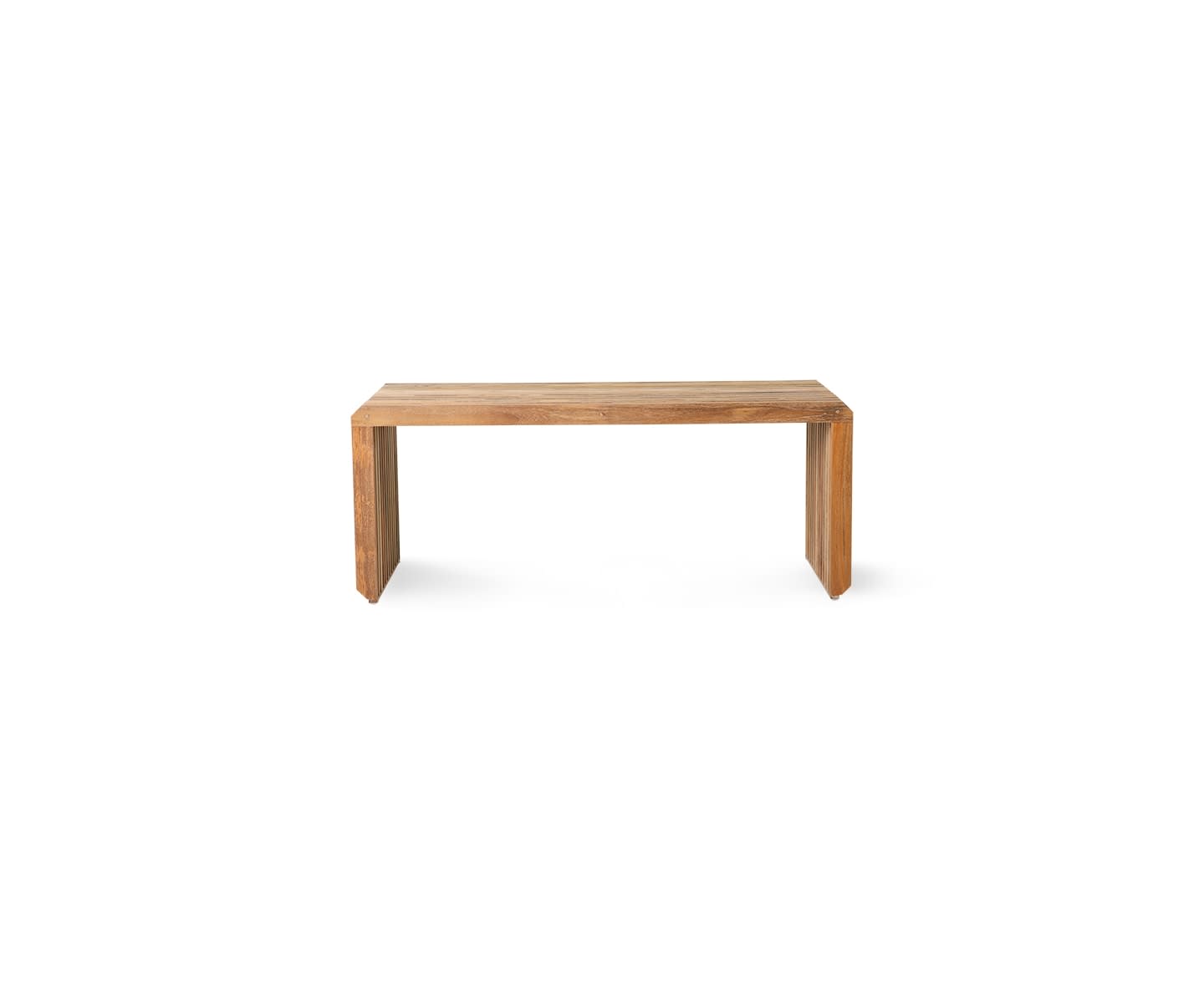 HKliving Slatted Bänk Teak 96cm