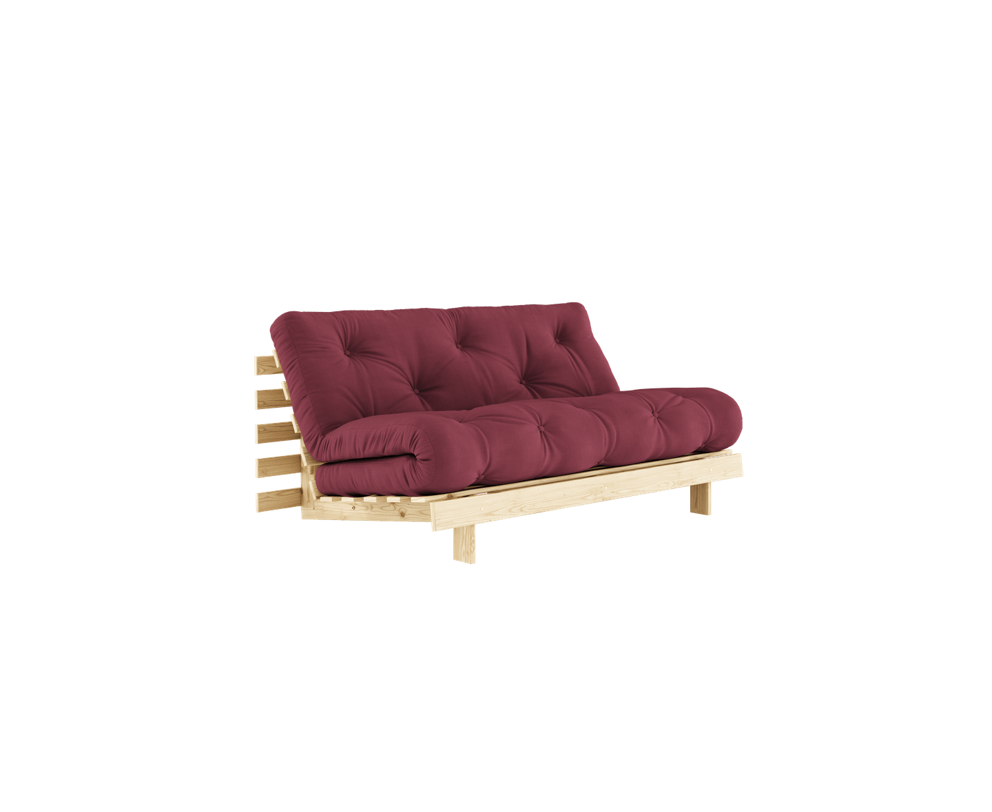 Karup Design Roots Schlafsofa Natur/Bordeaux 160cm