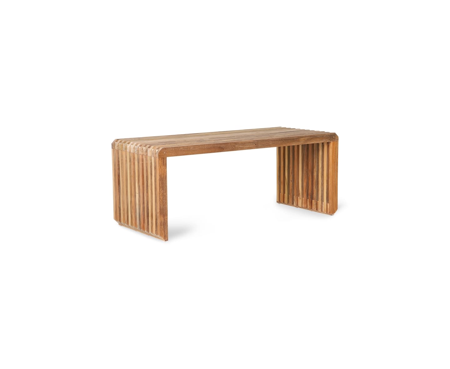 HKliving Slatted Bänk Teak 96cm