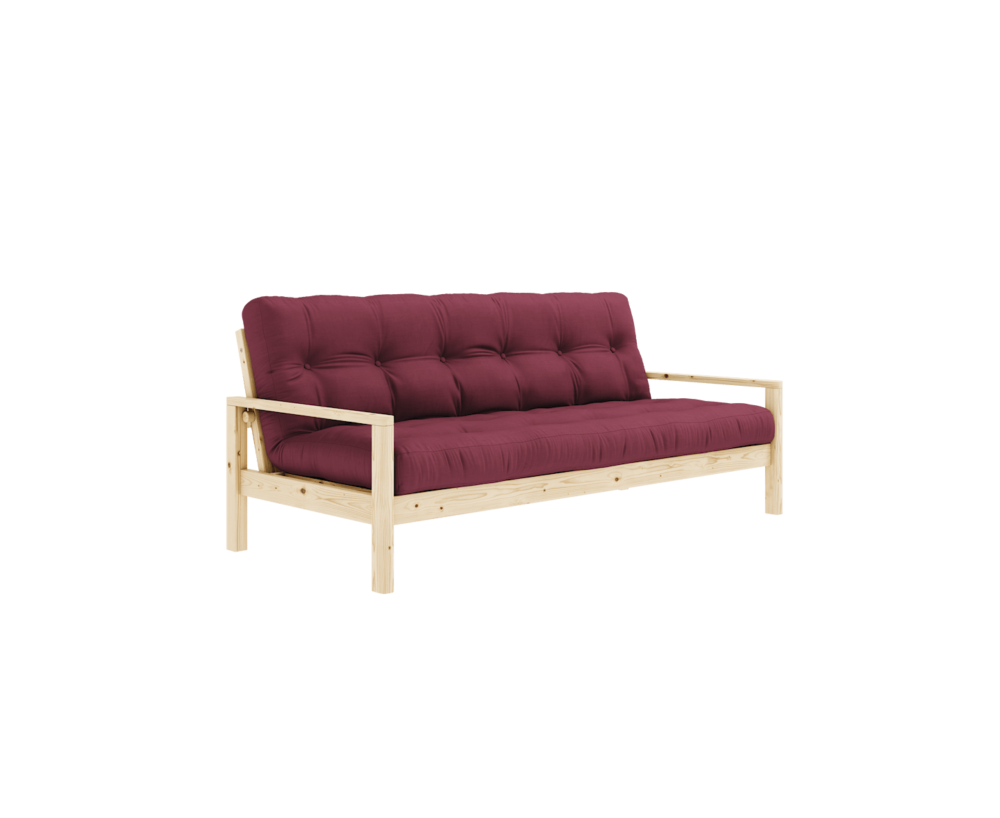 Karup Design Knob Bäddsoffa Natur/Bordeaux 130cm