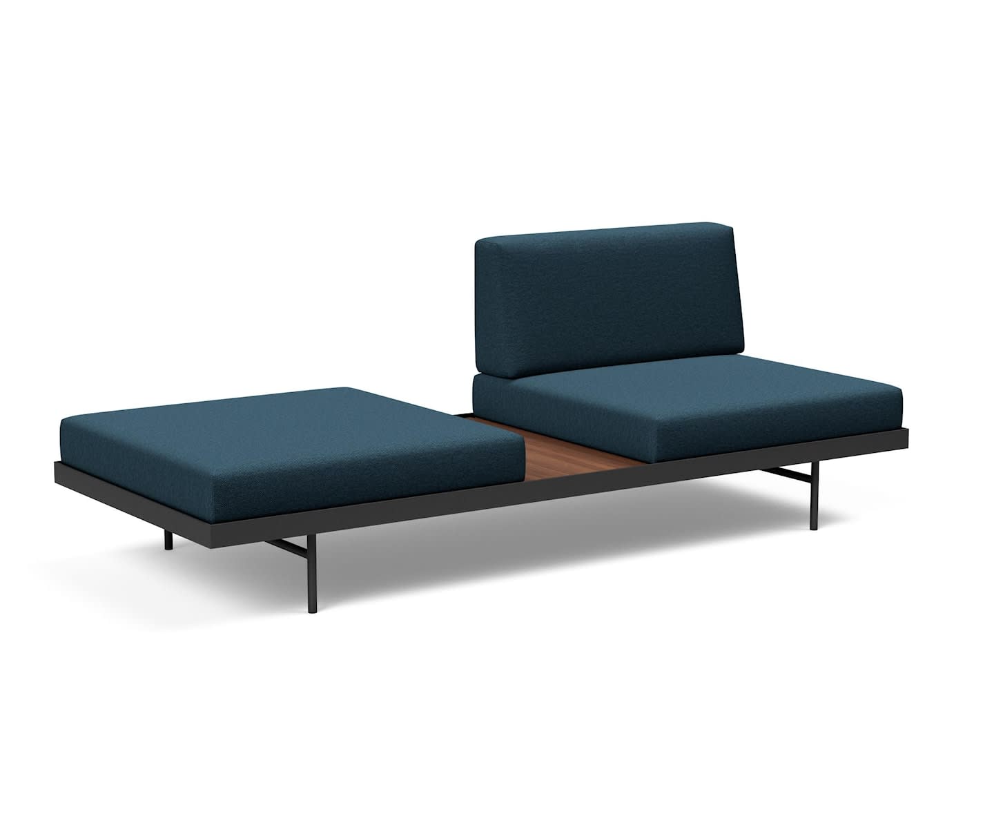 Innovation Living Puri Dagbädd Walnut/Argus Navy Blue 80x195